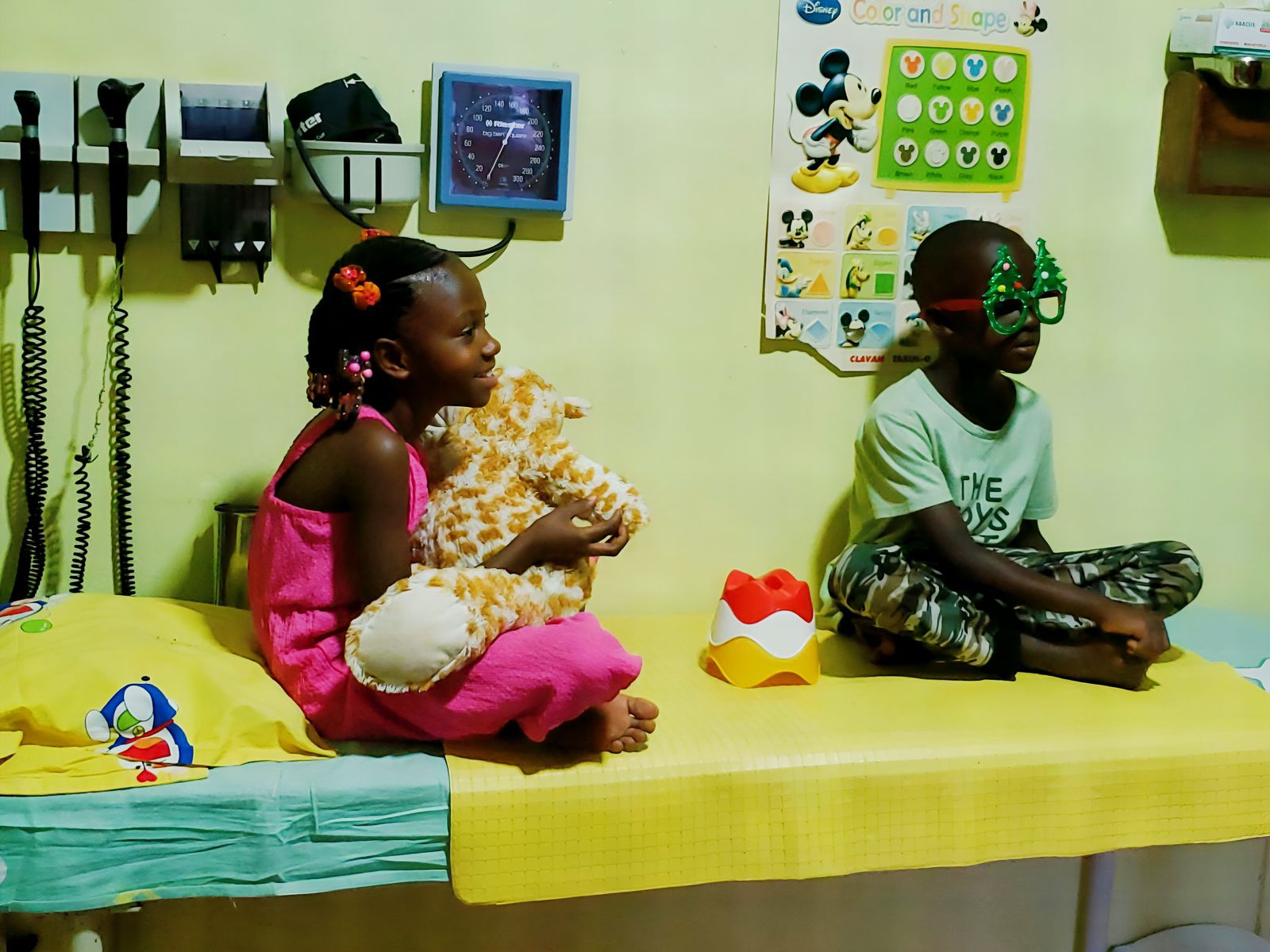 Children at medical center